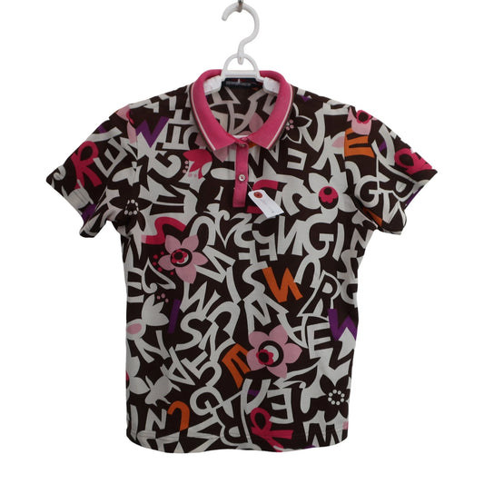 Munsingwear(マンシングウェア) ポロシャツ ベージュピンク系総柄 レディース M B
