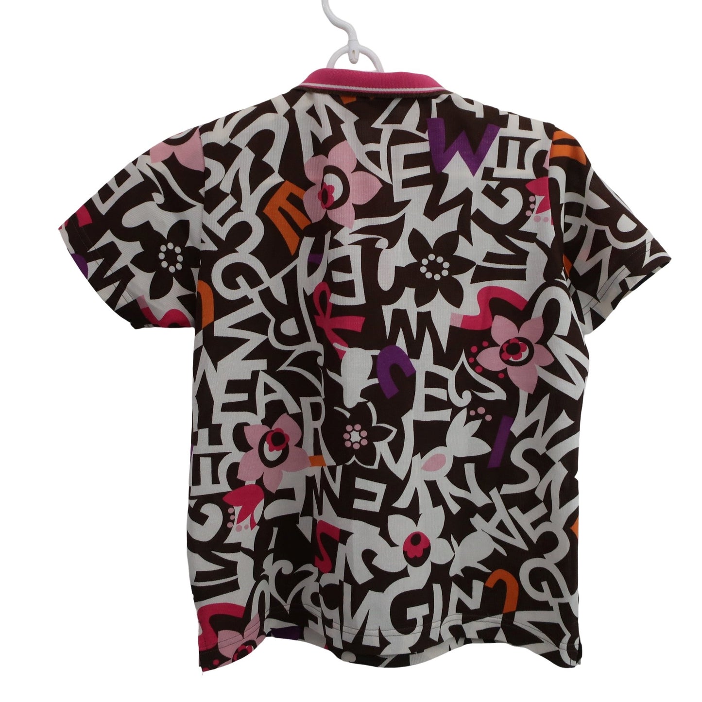 Munsingwear(マンシングウェア) ポロシャツ ベージュピンク系総柄 レディース M B