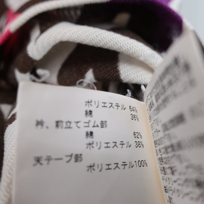Munsingwear(マンシングウェア) ポロシャツ ベージュピンク系総柄 レディース M B