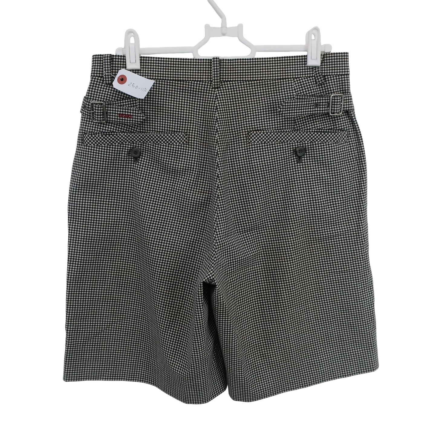 M.U SPORTS(エムユースポーツ) ハーフパンツ 白黒チェック レディース 40 B