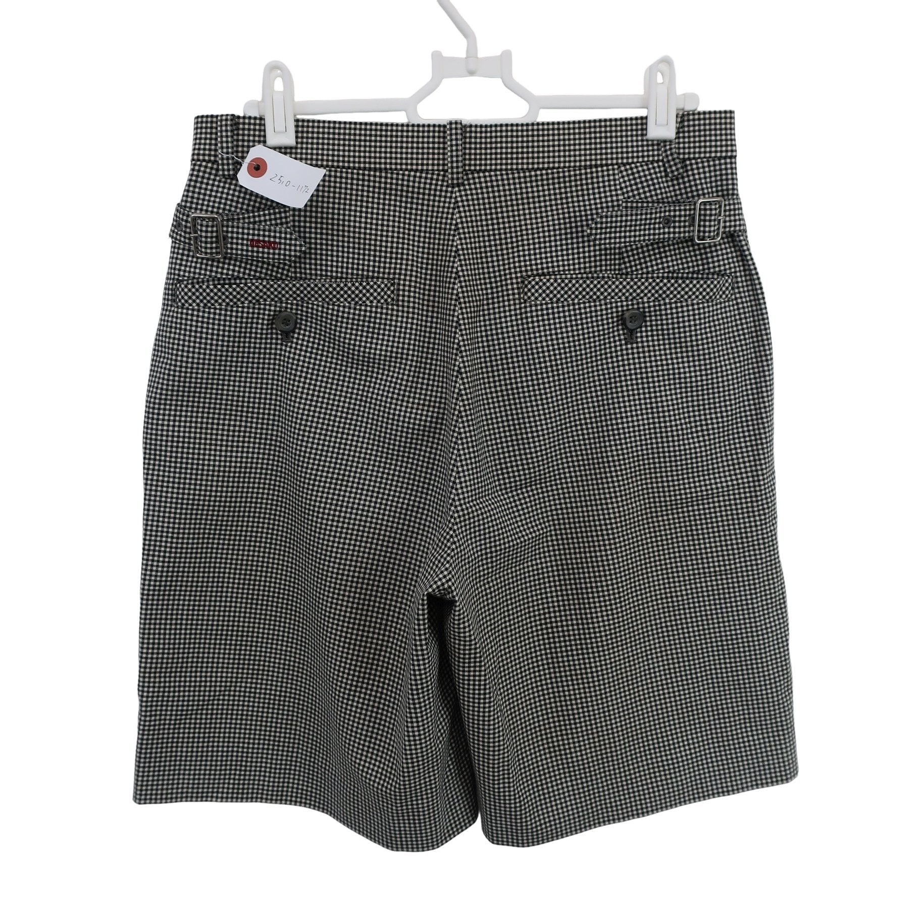 M.U SPORTS(エムユースポーツ) ハーフパンツ 白黒チェック レディース 40 B