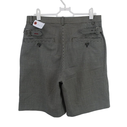 M.U SPORTS(エムユースポーツ) ハーフパンツ 白黒チェック レディース 40 B