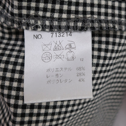 M.U SPORTS(エムユースポーツ) ハーフパンツ 白黒チェック レディース 40 B