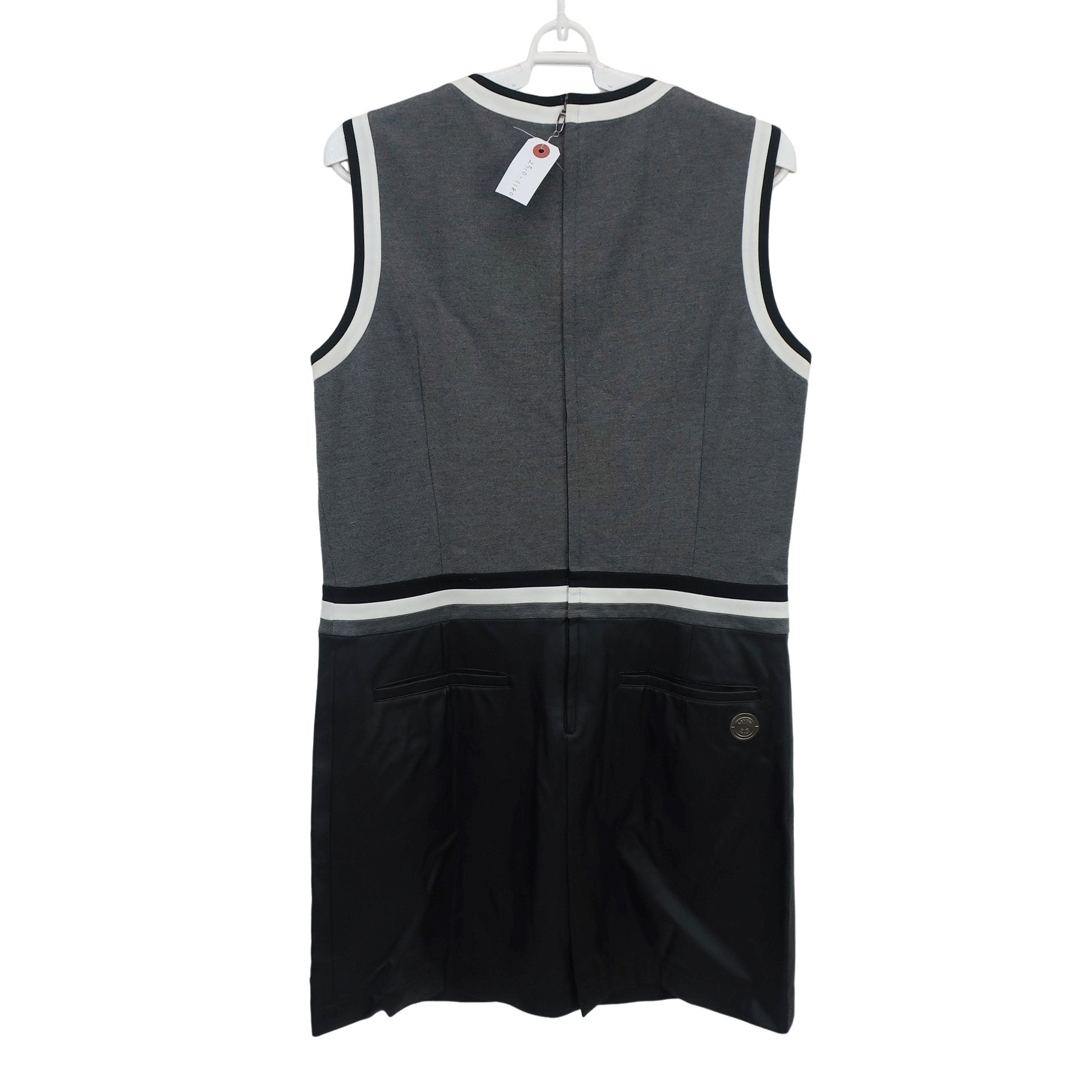 LANVIN SPORT(ランバンスポーツ) ワンピース グレー黒 レディース 40 B