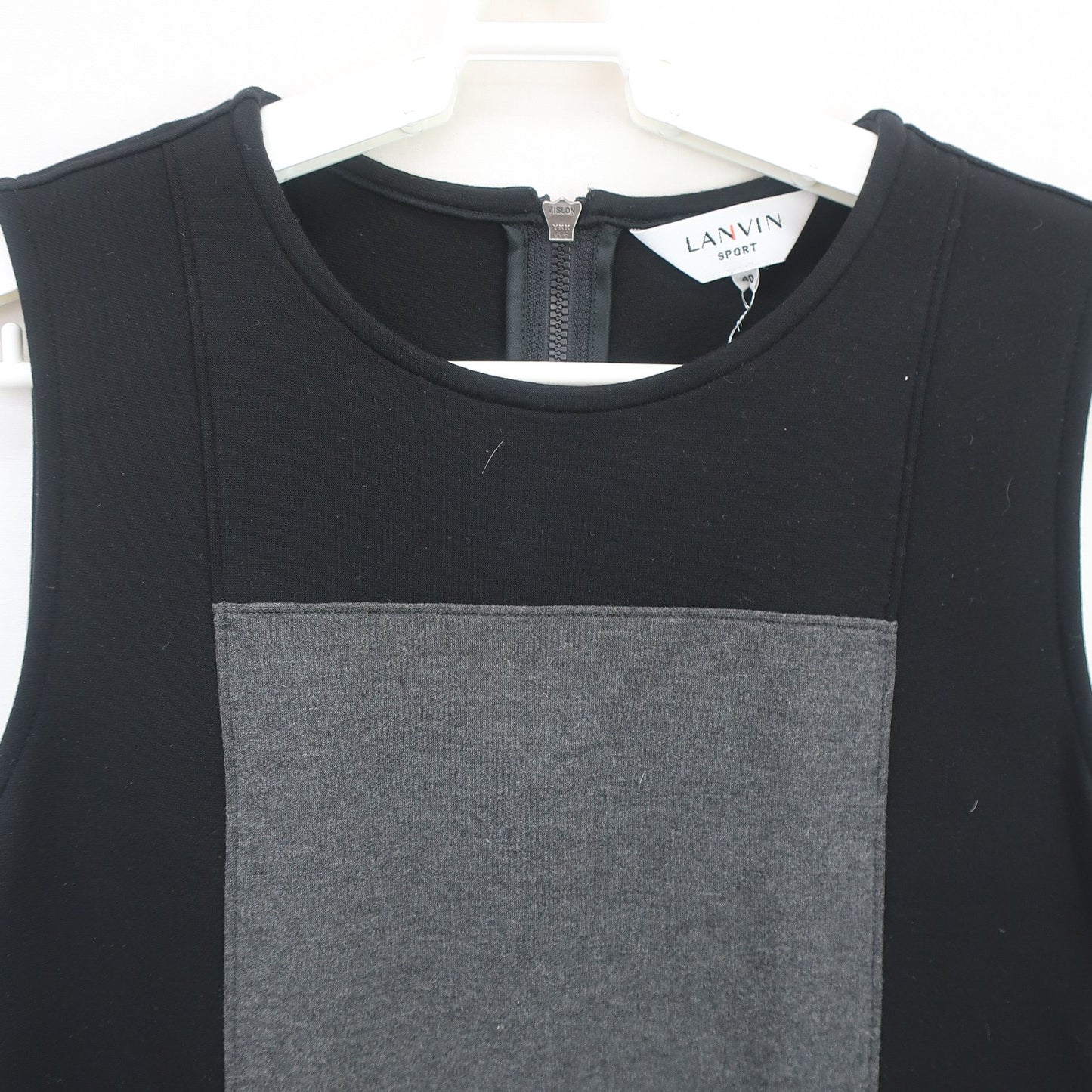 LANVIN SPORT(ランバンスポーツ) ワンピース 黒グレー レディース 40 A