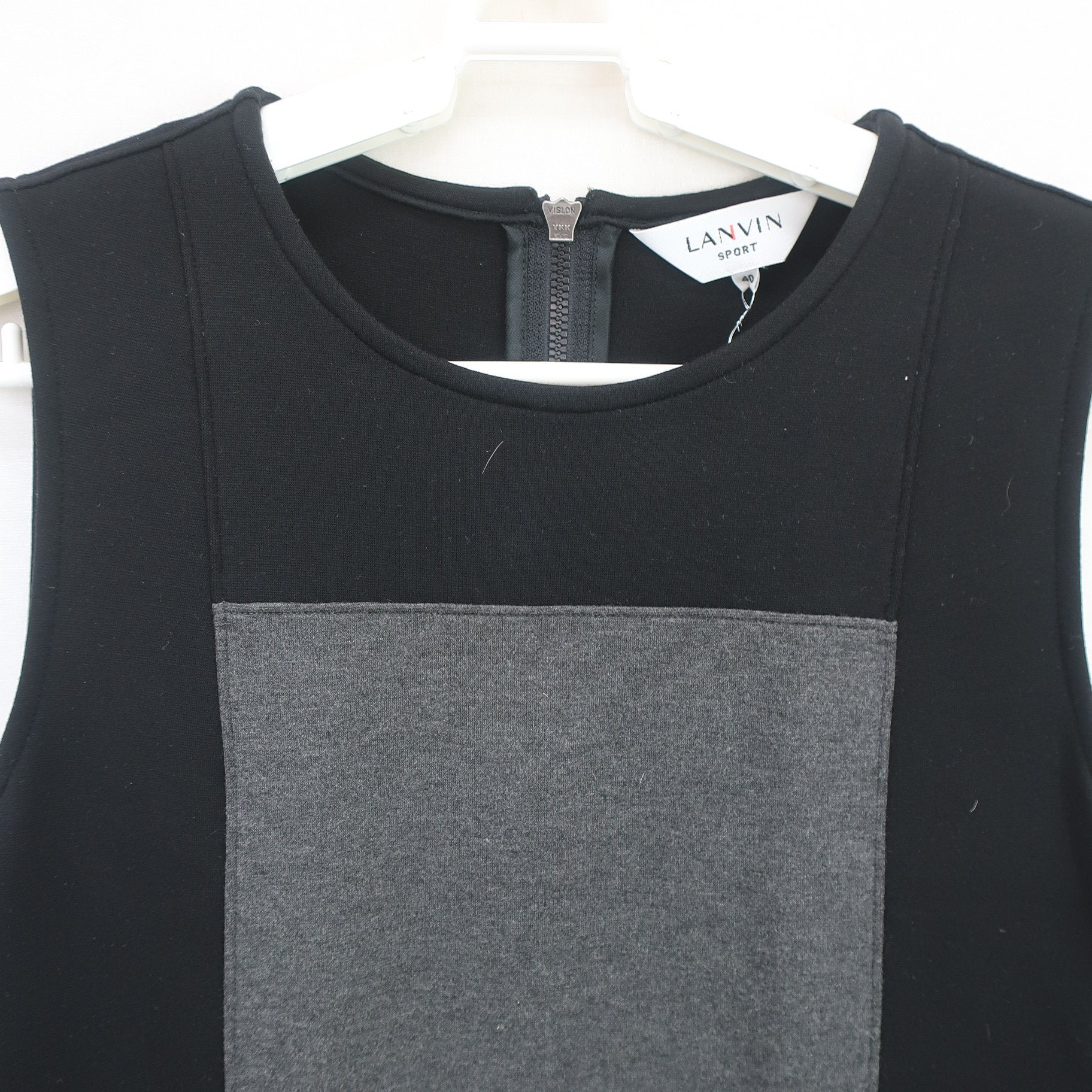 LANVIN SPORT(ランバンスポーツ) ワンピース 黒グレー レディース 40 A