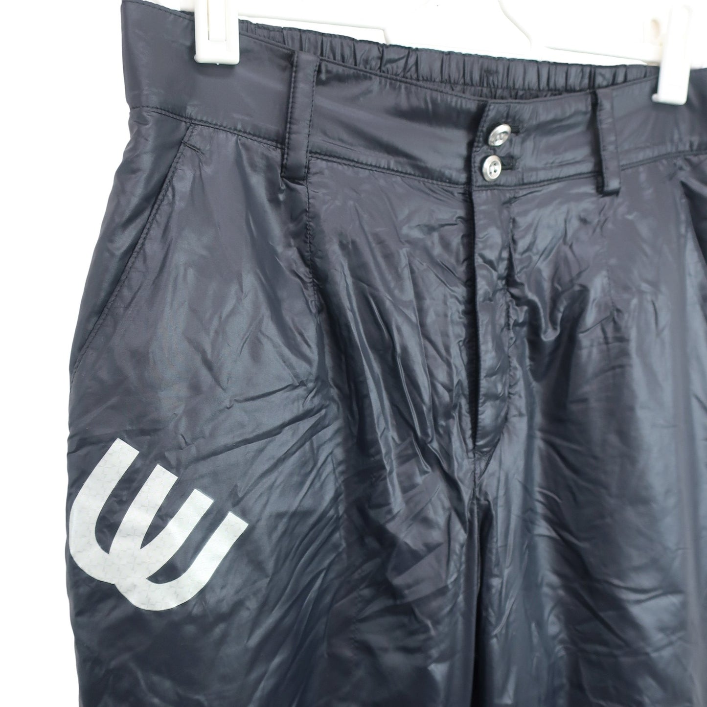 M.U SPORTS(エムユースポーツ) ナイロンパンツ 黒 レディース 40 B