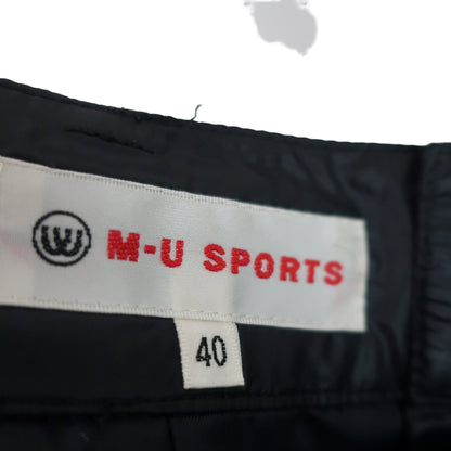 M.U SPORTS(エムユースポーツ) ナイロンパンツ 黒 レディース 40 B