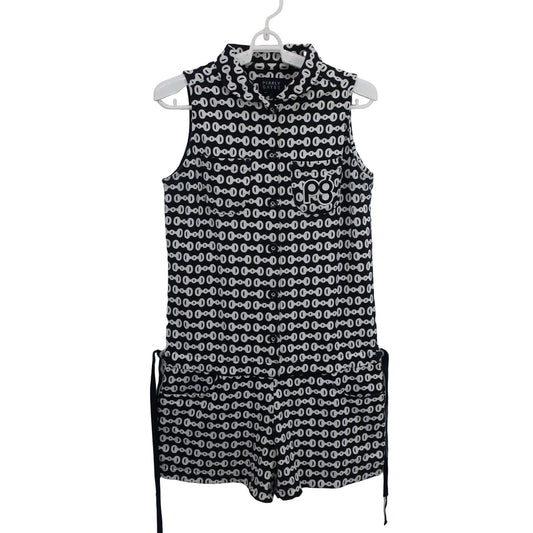 PEARLY GATES(パーリーゲイツ) ノースリーブワンピース ネイビー白総柄 レディース 1 055-224800 B