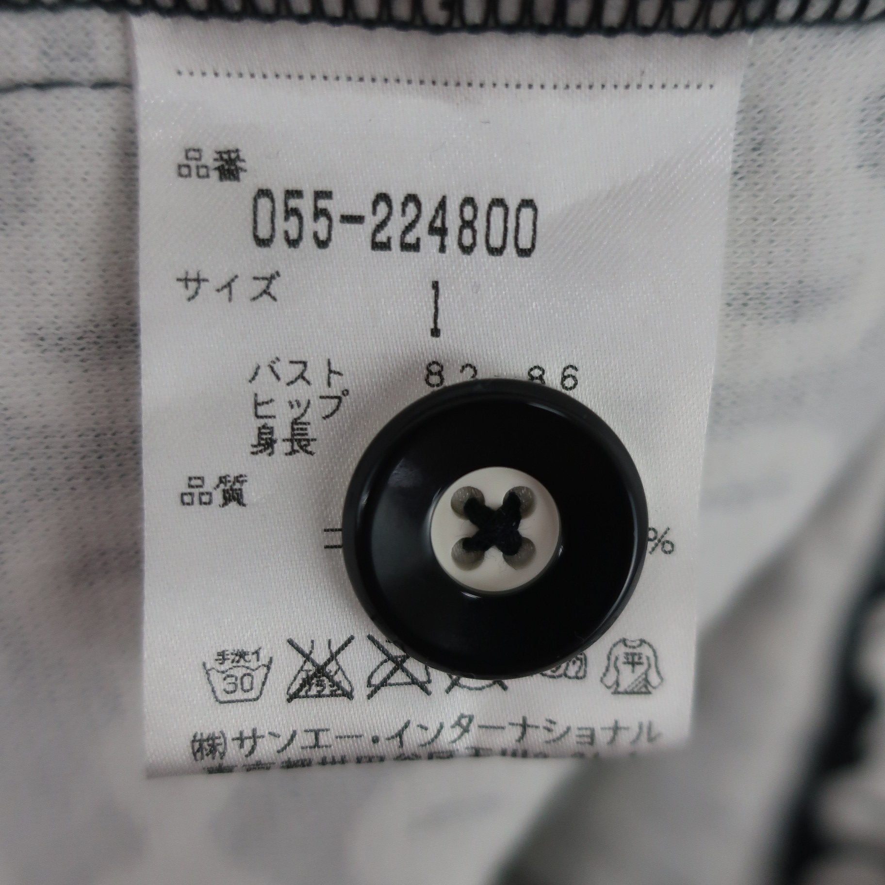 PEARLY GATES(パーリーゲイツ) ノースリーブワンピース ネイビー白総柄 レディース 1 055-224800 B