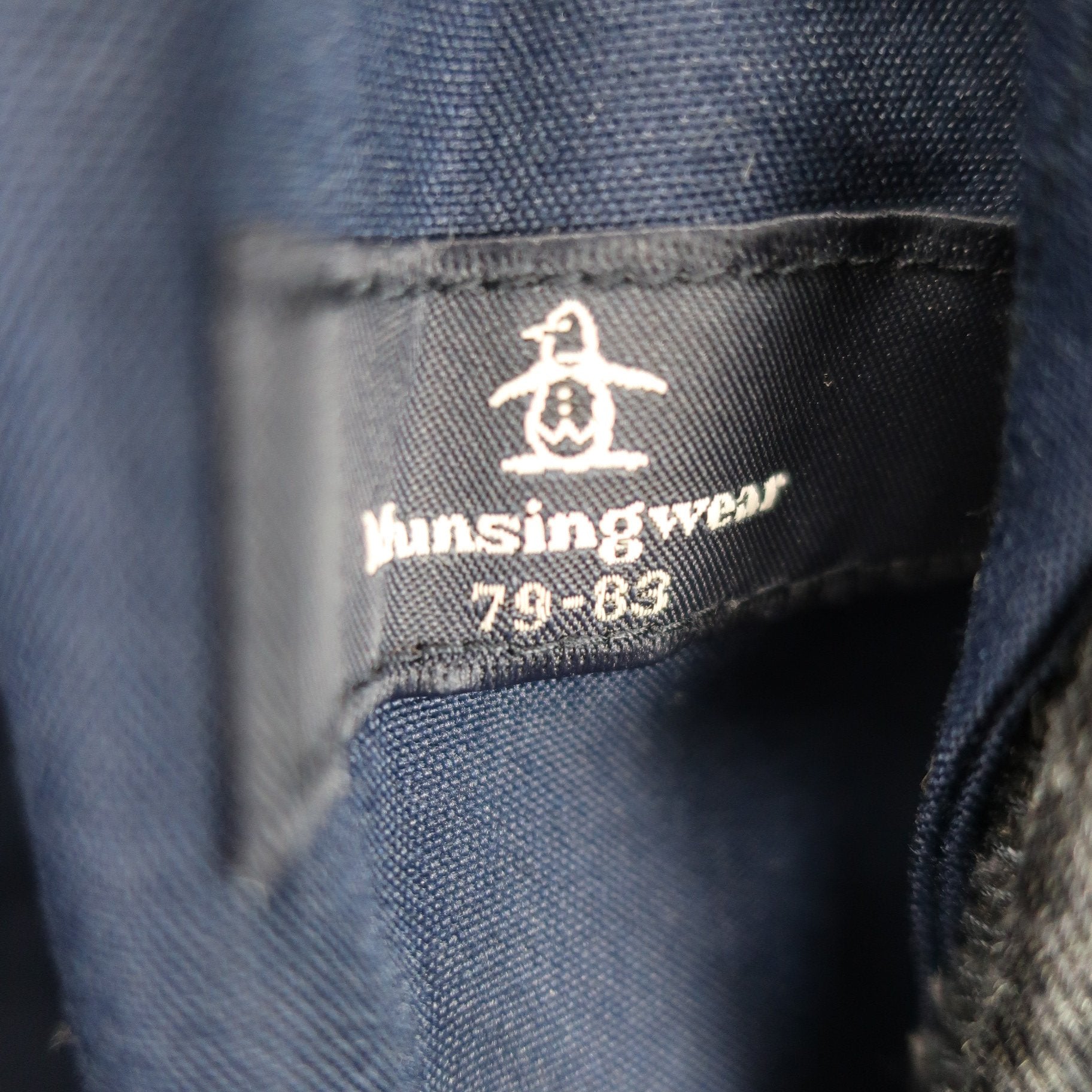 Munsingwear(マンシングウェア) パンツ 黒チェック系 メンズ 79-83 A