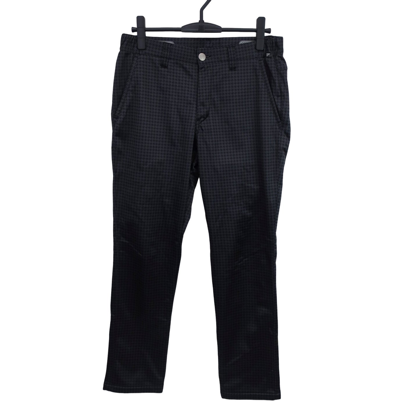 FILA GOLF(フィラゴルフ) ナイロンパンツ 黒系千鳥柄 メンズ M A
