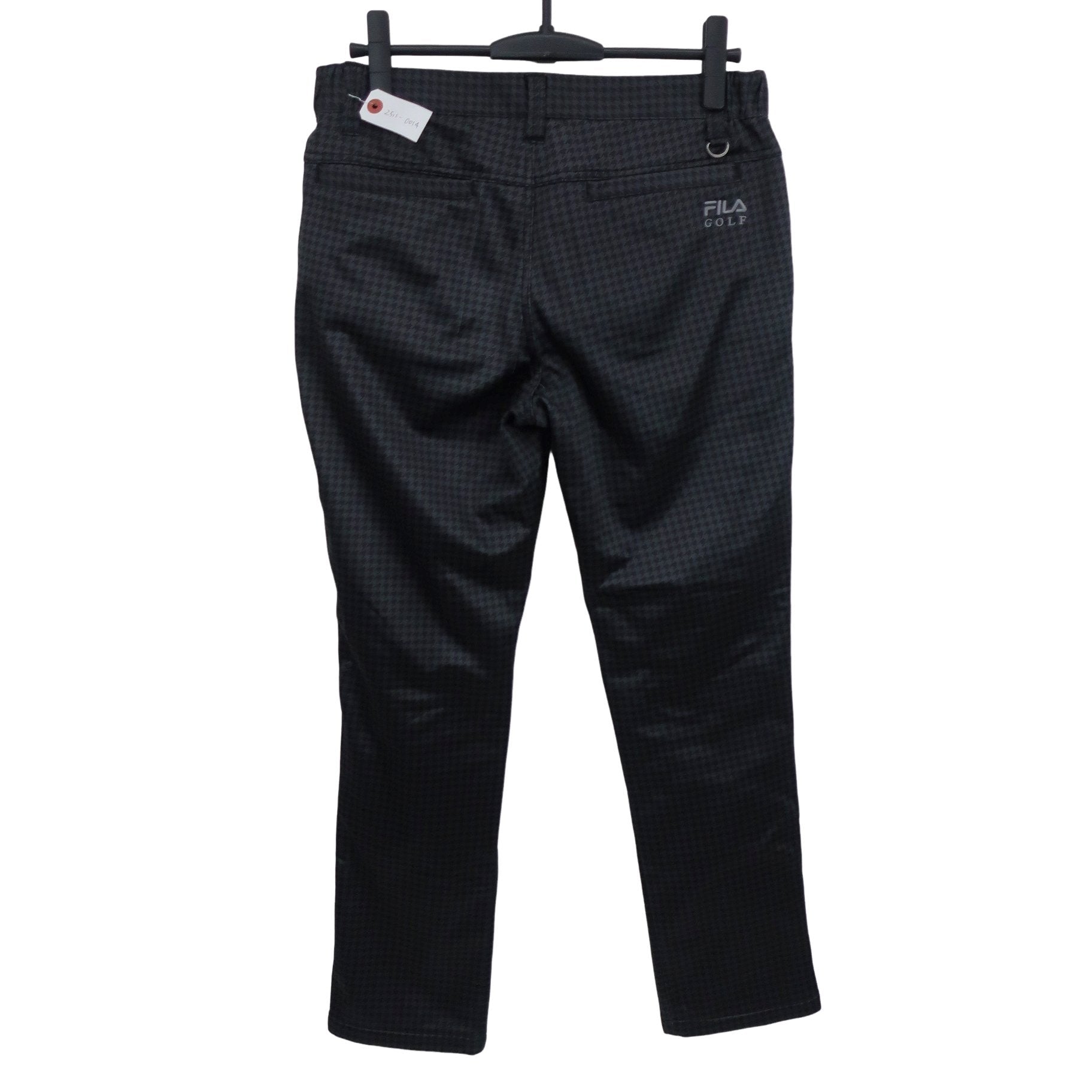 FILA GOLF(フィラゴルフ) ナイロンパンツ 黒系千鳥柄 メンズ M A
