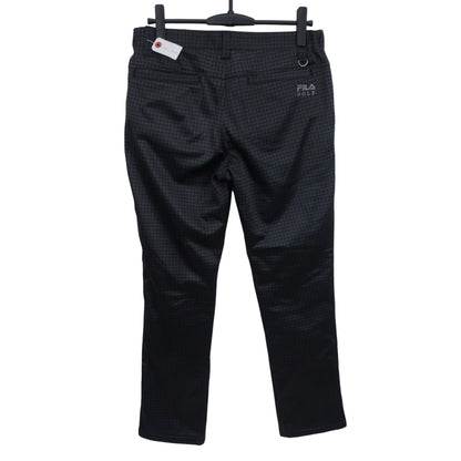 FILA GOLF(フィラゴルフ) ナイロンパンツ 黒系千鳥柄 メンズ M A