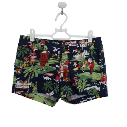 LOUDMOUTH(ラウドマウス) ショートパンツ ネイビーサンタクロース柄 レディース US 0 A