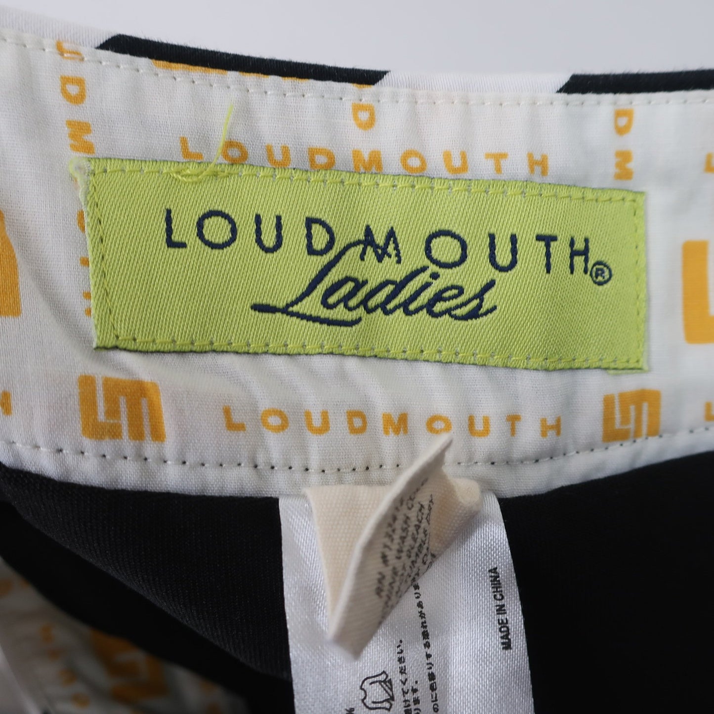 LOUDMOUTH(ラウドマウス) パンツ一体型スカート 白黒 レディース US 0 B