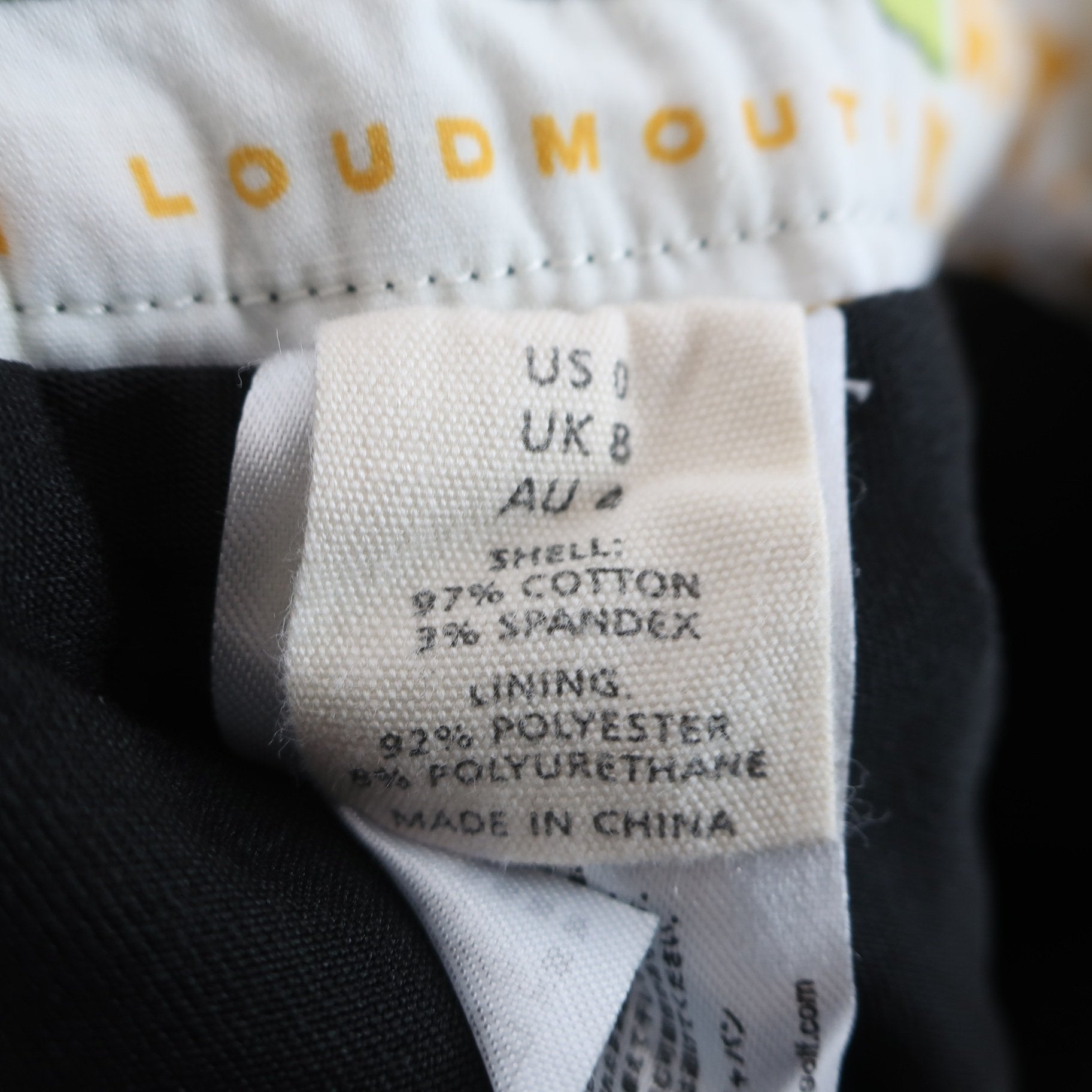 LOUDMOUTH(ラウドマウス) パンツ一体型スカート 白黒 レディース US 0 B