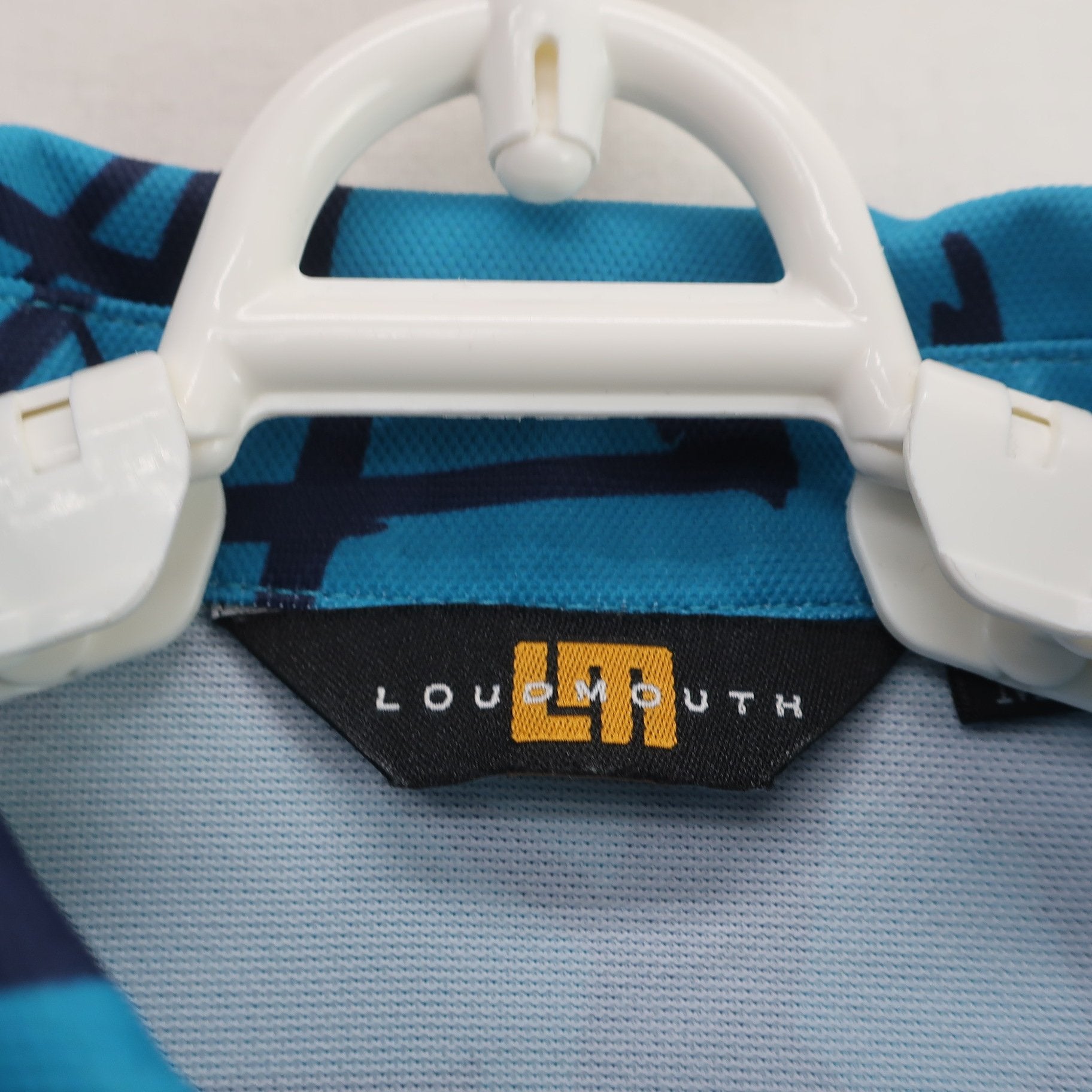 LOUDMOUTH(ラウドマウス) ポロシャツ 青柄星柄 レディース M A