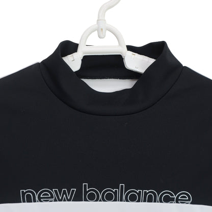New Balance golf(ニューバランスゴルフ) 半袖モックネックシャツ 黒白 レディース 1 012-2166604 A