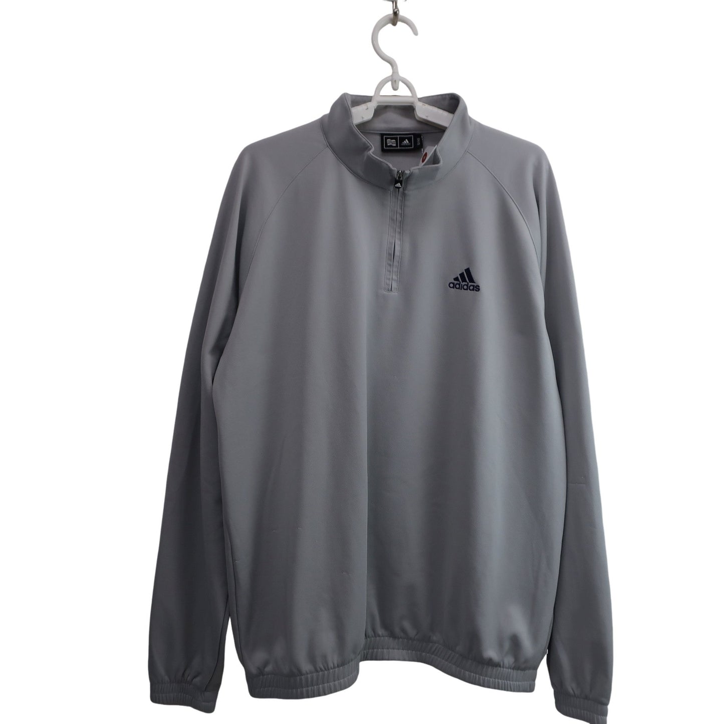 adidas(アディダス) 長袖ハーフジップシャツ グレー メンズ O A