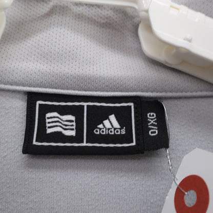 adidas(アディダス) 長袖ハーフジップシャツ グレー メンズ O A