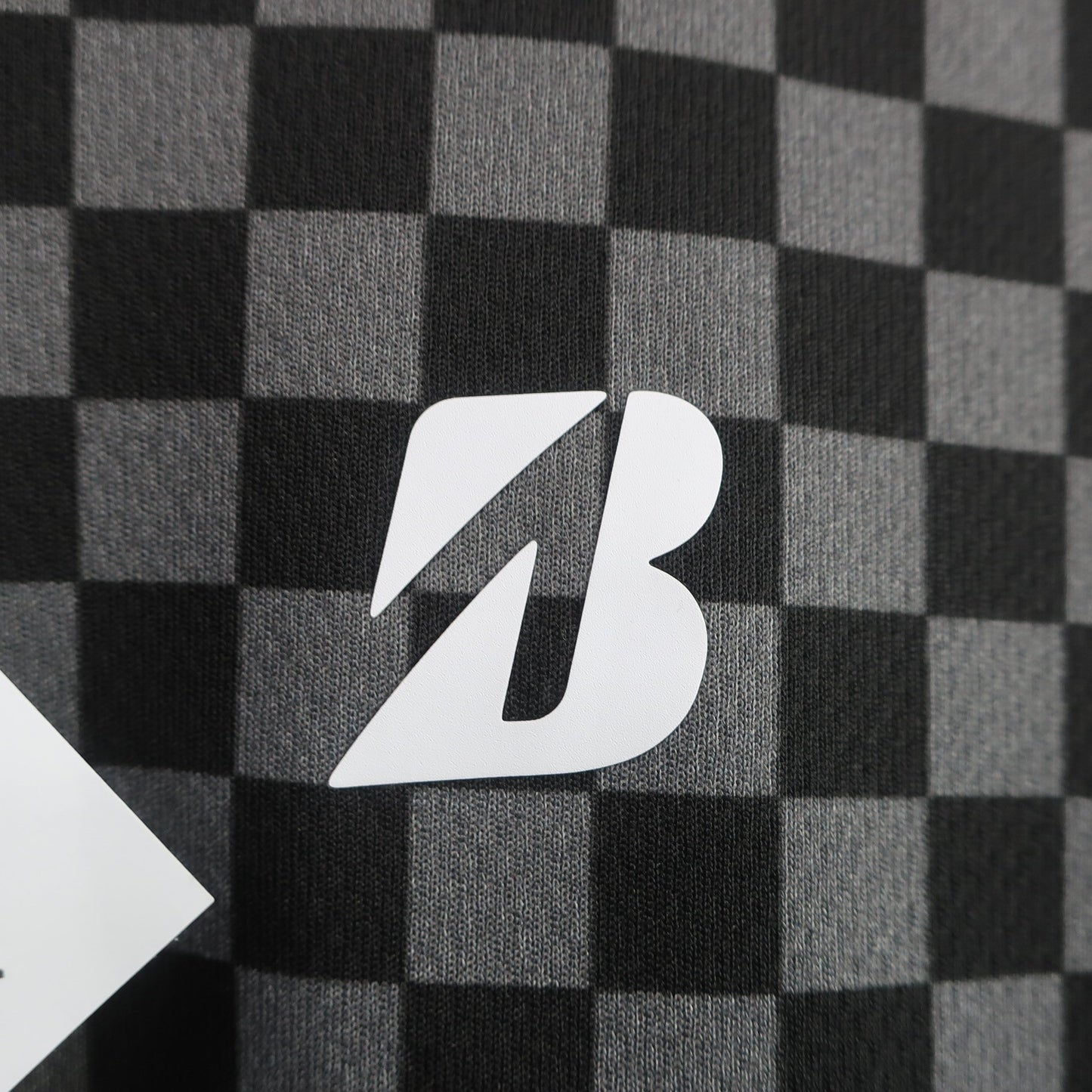 BRIDGESTONE GOLF(ブリヂストンゴルフ) ポロシャツ 黒グレー市松柄 メンズ L A