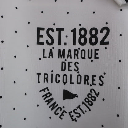 le coq sportif(ルコックスポルティフ) ポロシャツ 白黒ドット柄 メンズ LL A