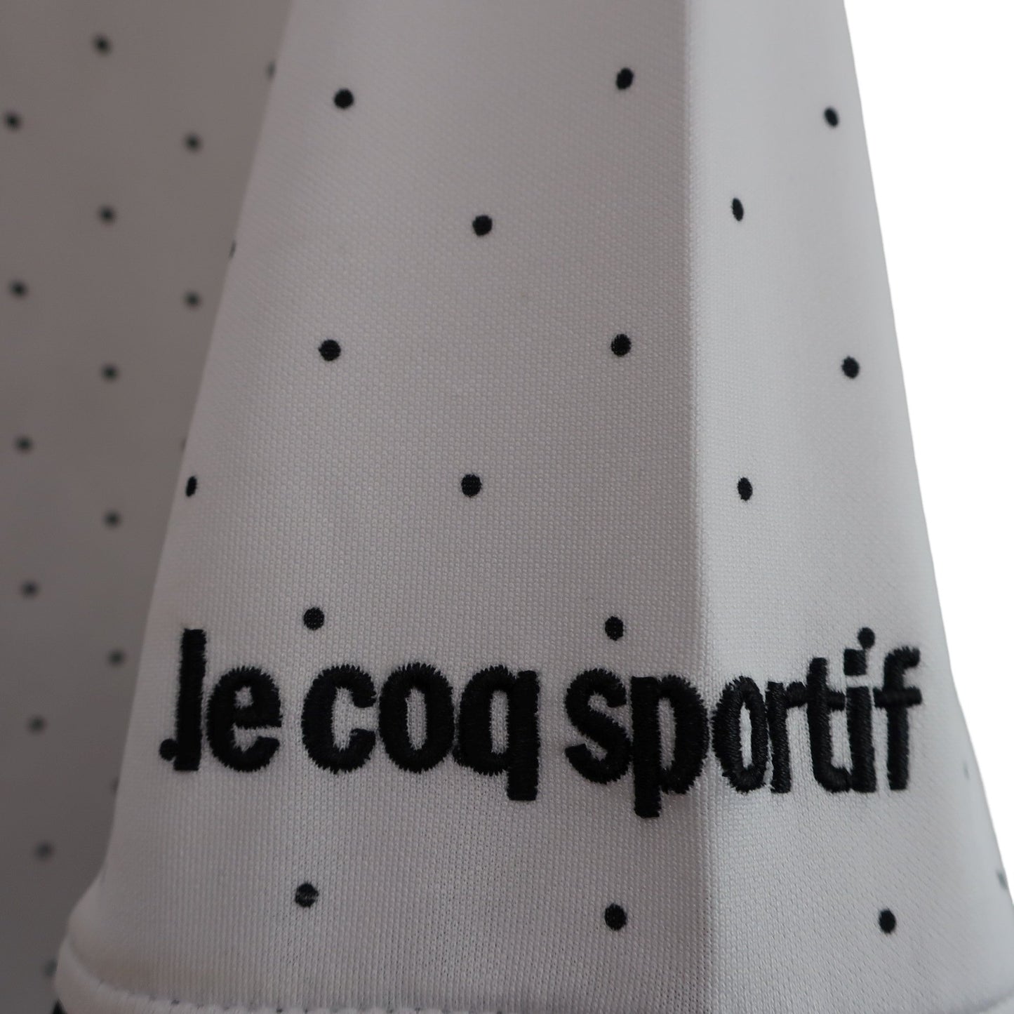 le coq sportif(ルコックスポルティフ) ポロシャツ 白黒ドット柄 メンズ LL A