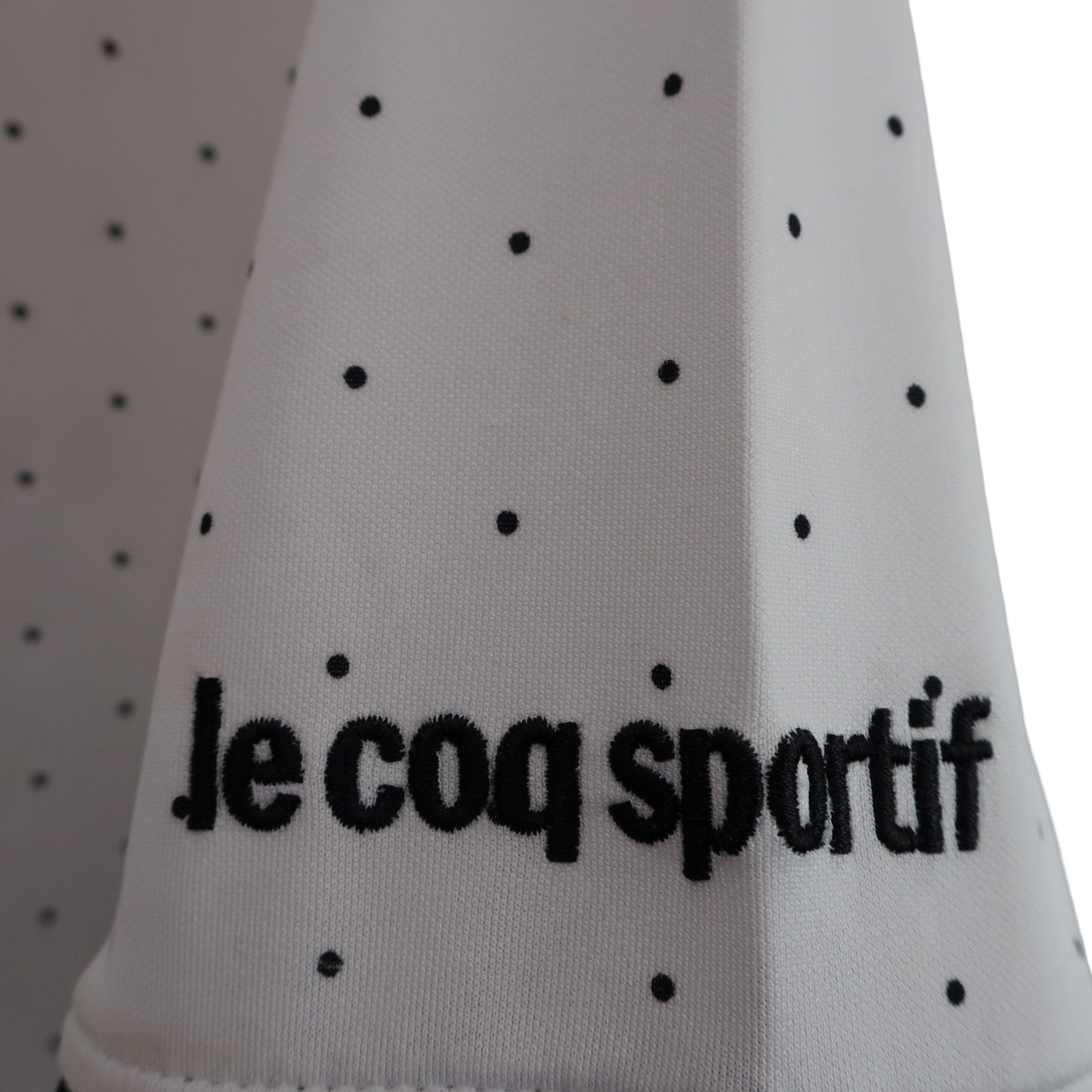le coq sportif(ルコックスポルティフ) ポロシャツ 白黒ドット柄 メンズ LL A