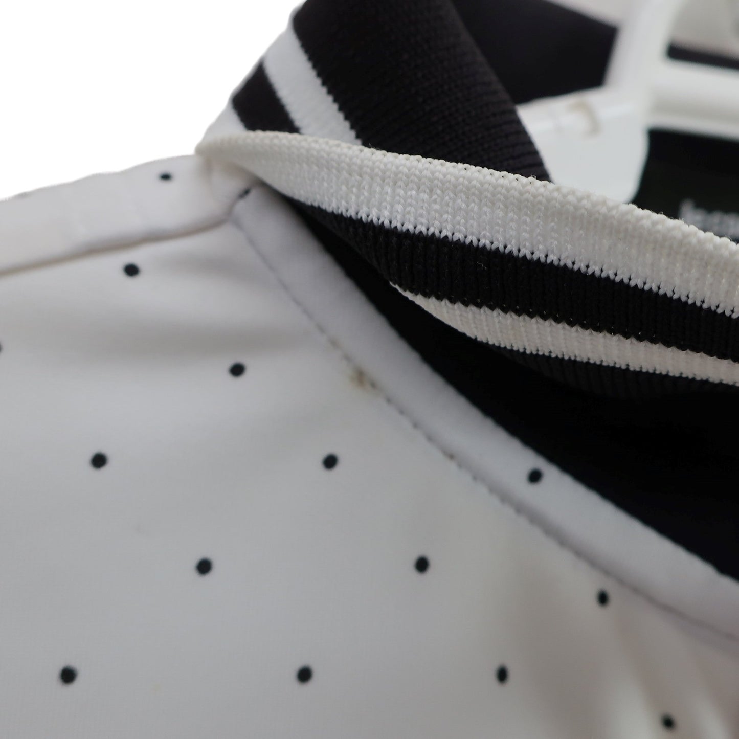 le coq sportif(ルコックスポルティフ) ポロシャツ 白黒ドット柄 メンズ LL A
