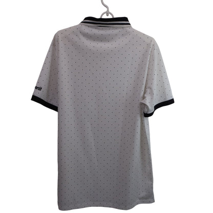 le coq sportif(ルコックスポルティフ) ポロシャツ 白黒ドット柄 メンズ LL A