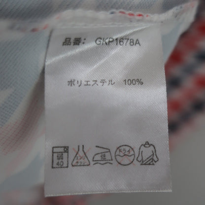 Kasco(キャスコ) ポロシャツ 白青赤千鳥柄 メンズ L A