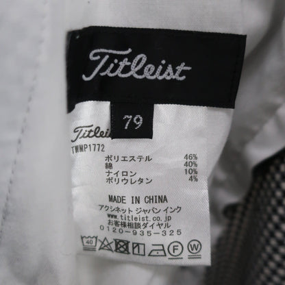 Titleist(タイトリスト) パンツ 白黒千鳥柄 メンズ 79 A