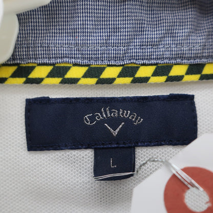 Callaway(キャロウェイ) 長袖ポロシャツ 白 メンズ L 241-7256503 A
