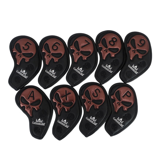 Craftsman GOLF アイアンカバー9点セット 黒 A