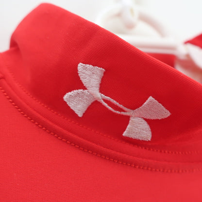 UNDER ARMOUR(アンダーアーマー) ハイネックシャツ 赤 メンズ SM A