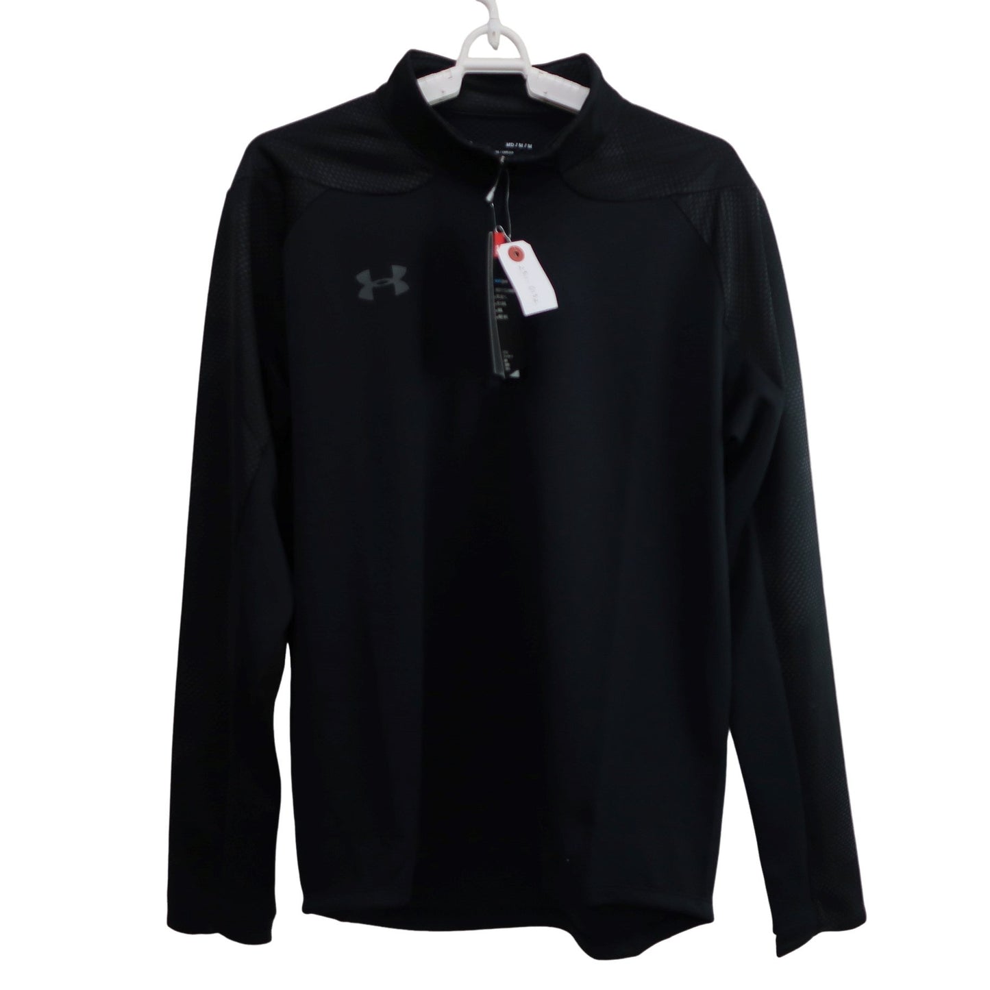 UNDER ARMOUR(アンダーアーマー) 長袖ハーフジップシャツ 黒 メンズ MD N