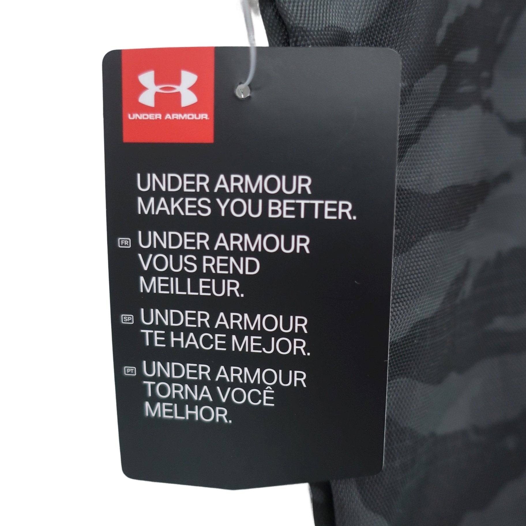 UNDER ARMOUR(アンダーアーマー) ナップサック 黒カモフラ柄 フリーサイズ N