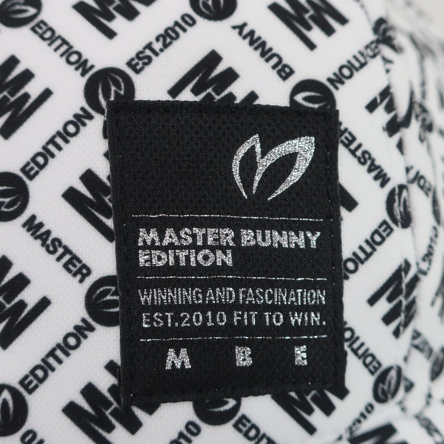 MASTER BUNNY EDITION(マスターバニーエディション) キャップ 白黒ロゴ文字柄 レディース フリーサイズ A