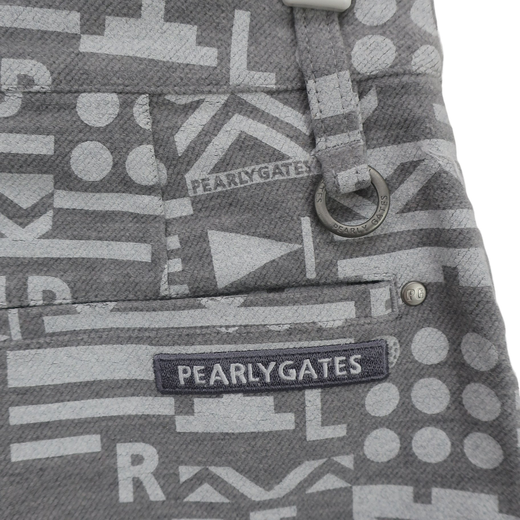 PEARLY GATES(パーリーゲイツ) スカート グレー白総柄 レディース 0 055-2234114 N