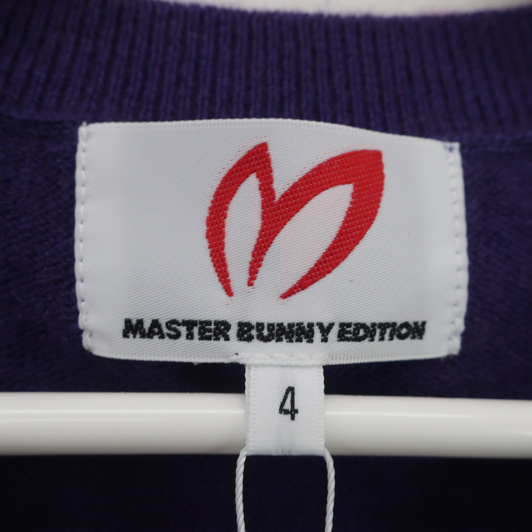 MASTER BUNNY EDITION(マスターバニーエディション) ニットベスト パープル メンズ 4 758-2273903 N