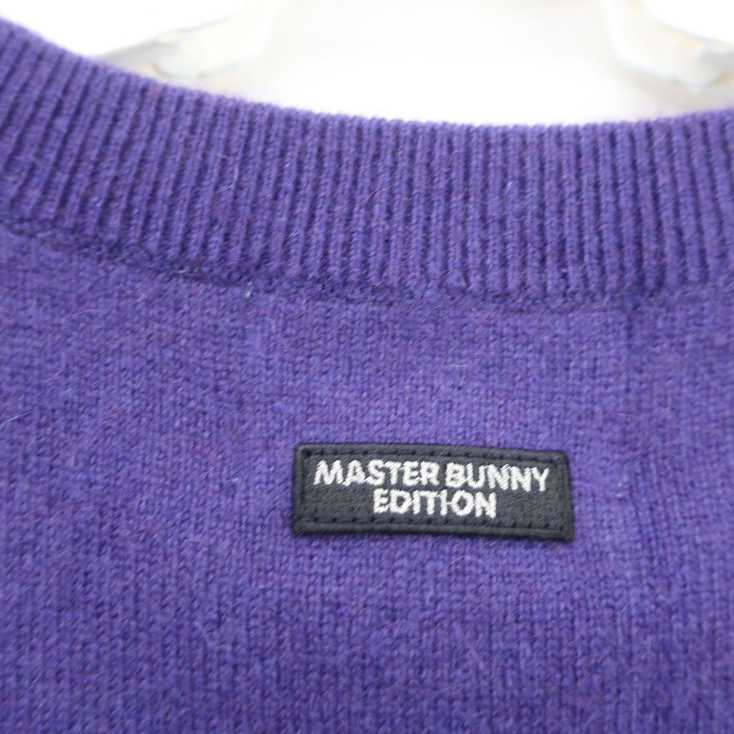MASTER BUNNY EDITION(マスターバニーエディション) ニットベスト パープル メンズ 4 758-2273903 N