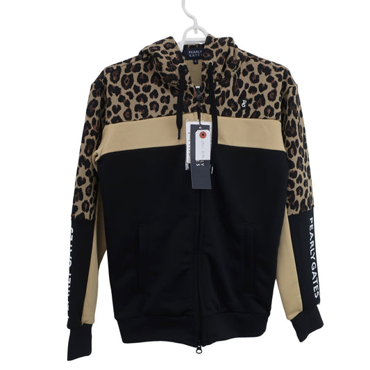 PEARLY GATES(パーリーゲイツ) パーカー レオパード黒 レディース 0 055-2262012 N