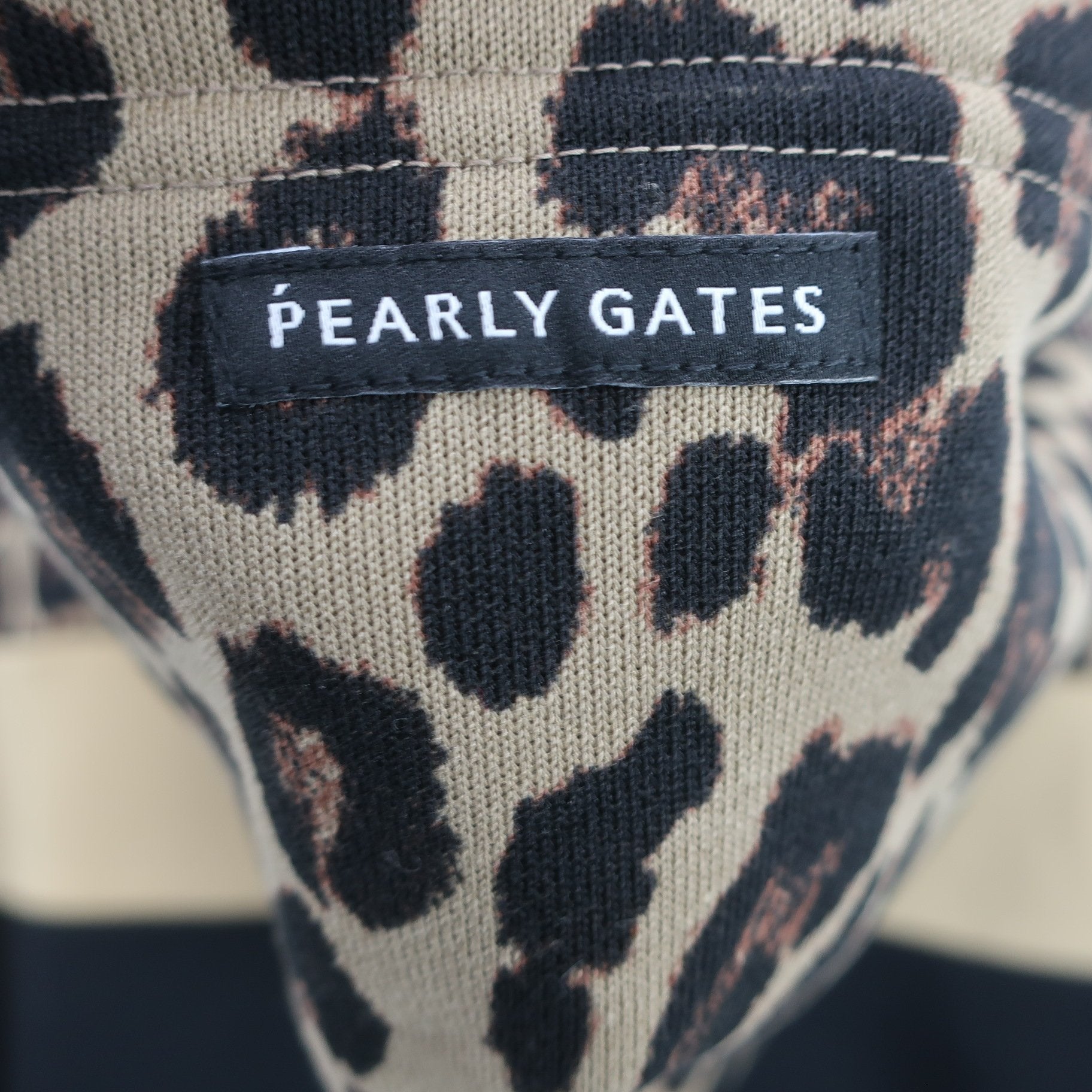 PEARLY GATES(パーリーゲイツ) パーカー レオパード黒 レディース 0 055-2262012 N