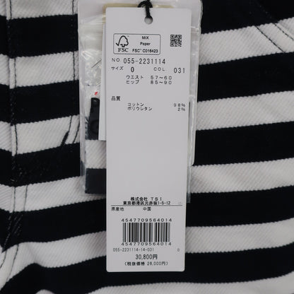 PEARLY GATES(パーリーゲイツ) パンツ 白黒ボーダー レディース 0 055-2231114 N