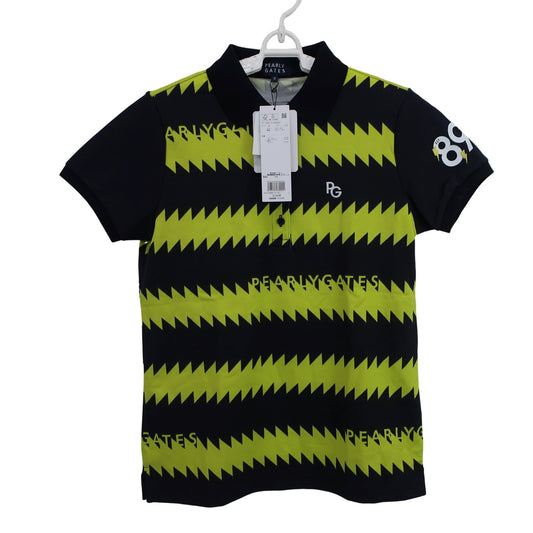 PEARLY GATES(パーリーゲイツ) ポロシャツ ネイビー黄色 レディース 0 055-2160602 N