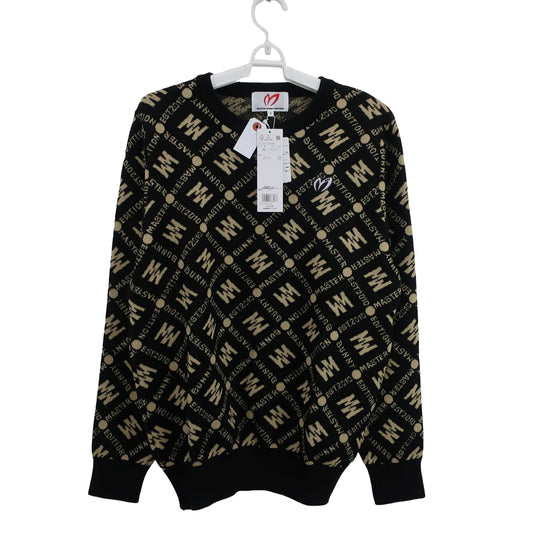 MASTER BUNNY EDITION(マスターバニーエディション) セーター 黒ベージュ総柄 メンズ 4 758-2270003 N