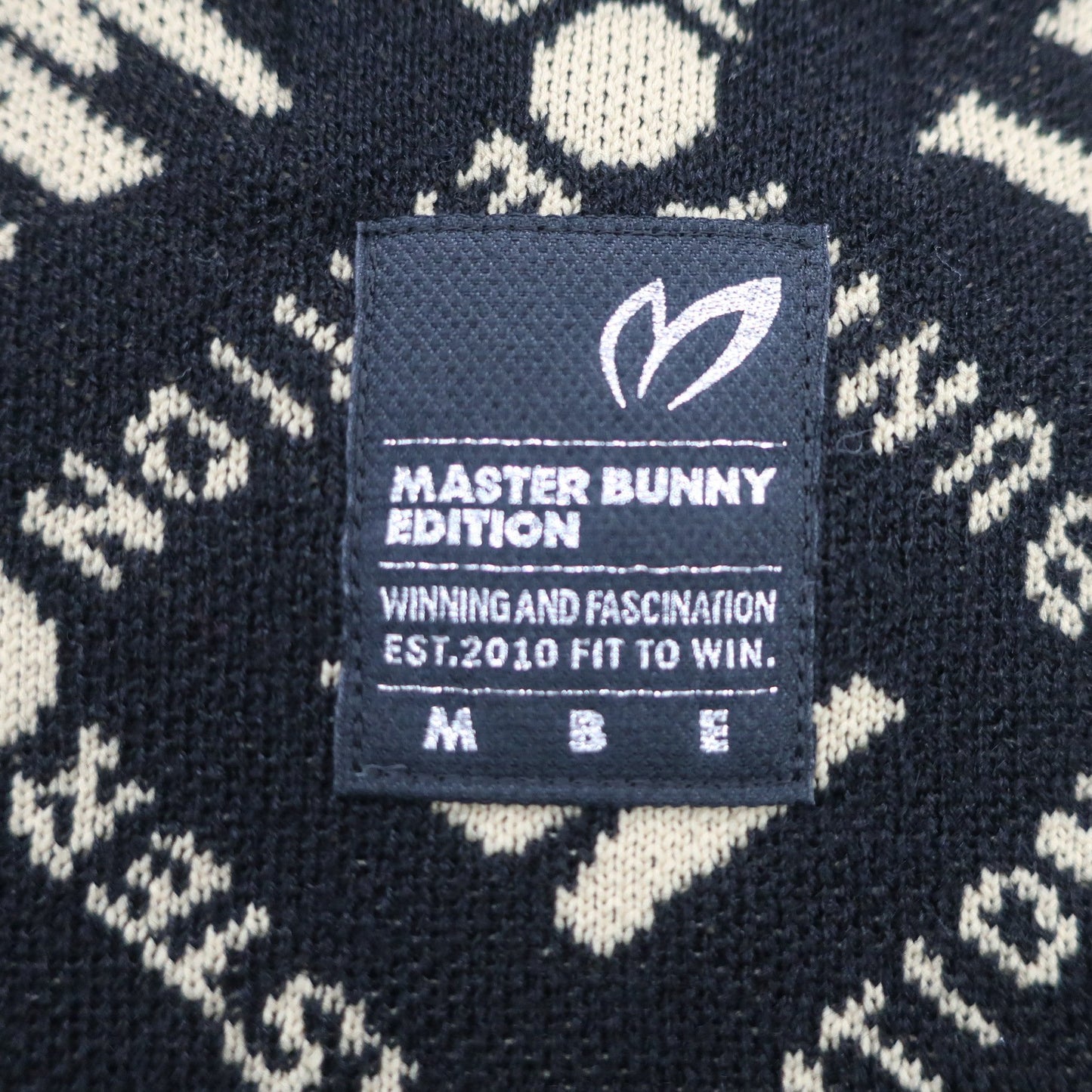 MASTER BUNNY EDITION(マスターバニーエディション) セーター 黒ベージュ総柄 メンズ 4 758-2270003 N