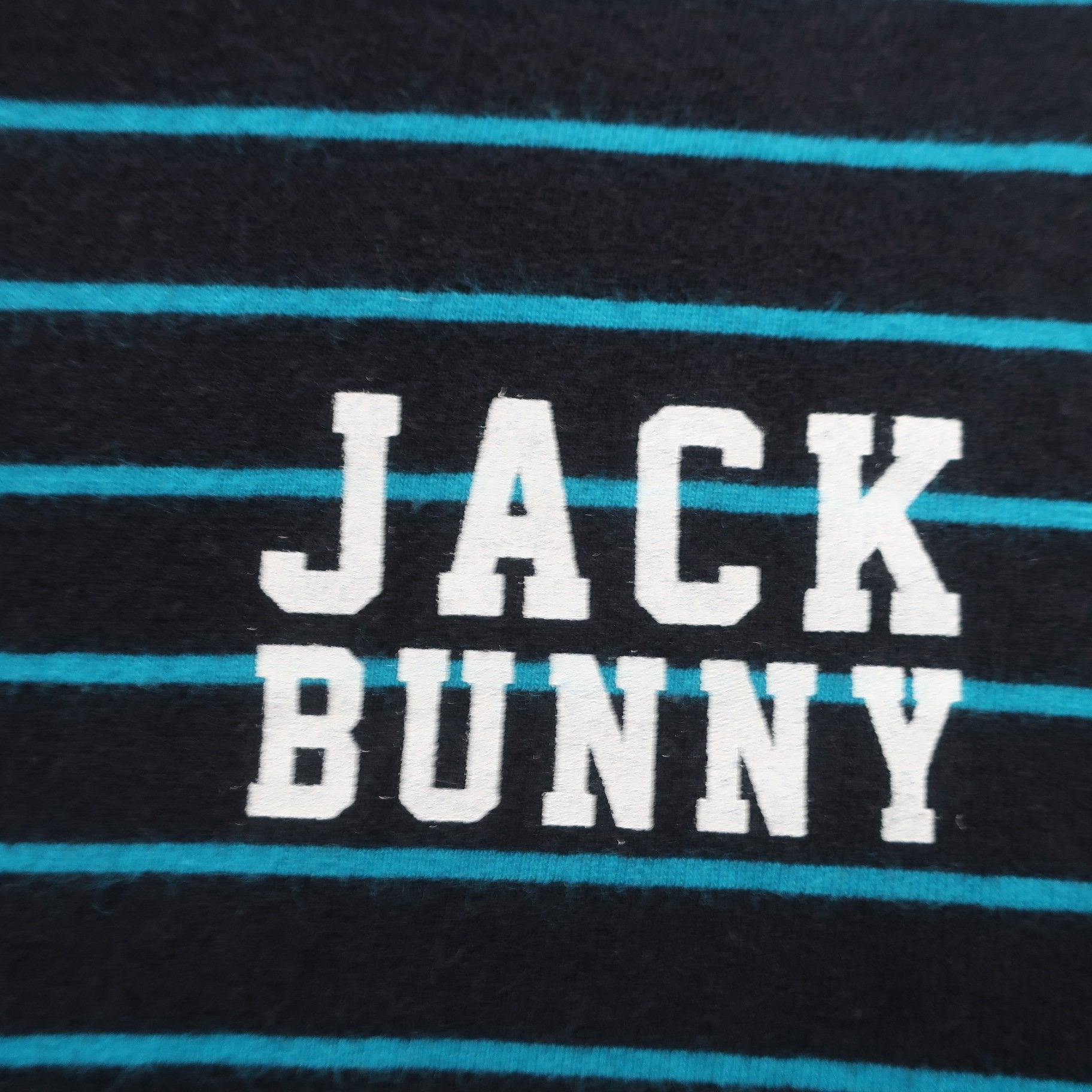 Jack Bunny(ジャックバニー) ハイネックシャツ ネイビー青ボーダー レディース 2 263-266914 B