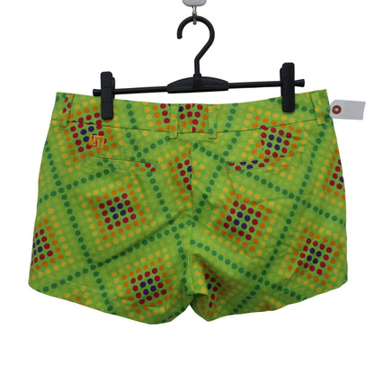 LOUDMOUTH(ラウドマウス) ショートパンツ 黄緑ドット柄 レディース US10 B